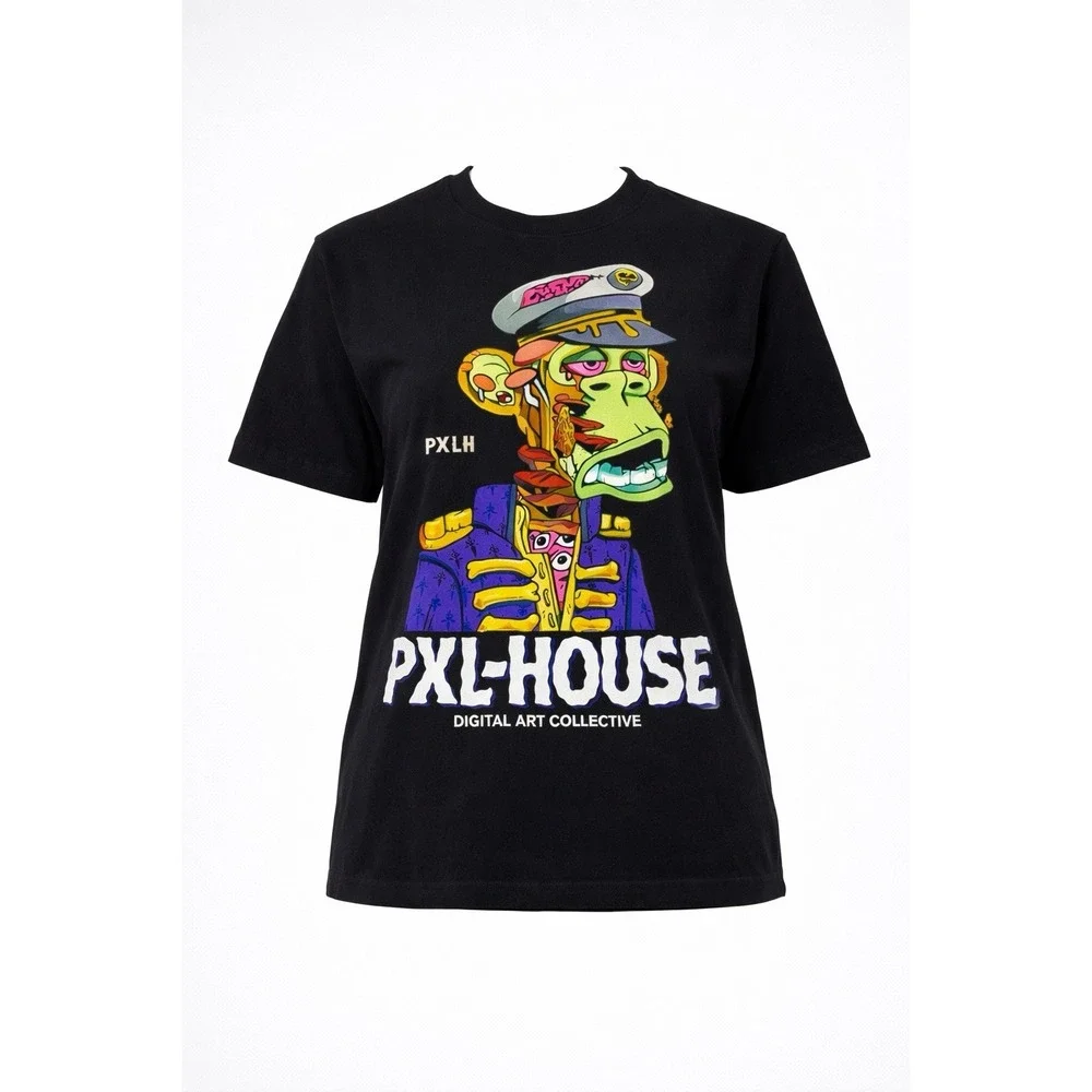 Pixel House Zumiez PXL House Zombie Monkey NFT Graphic Tee Shirt Mens Small NWOT